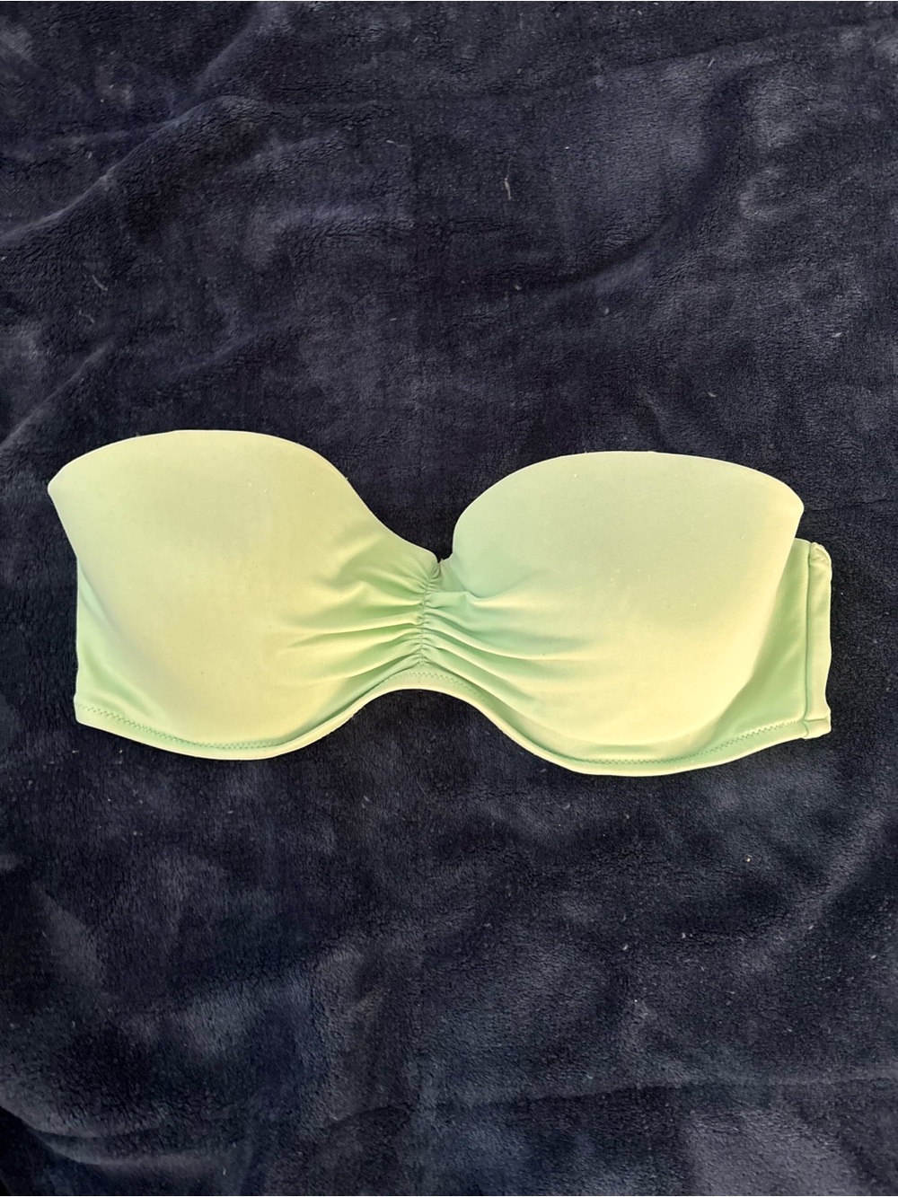 Victoria’s Secret Pink Strapless Mint Green Bandeau Bikini Top